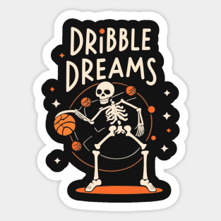 "Dribble Dreams" design Sticker